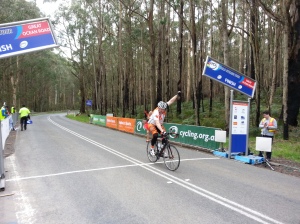 Reidy claiming a stage win at the Tour.